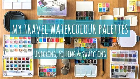 Travel-Sized Watercolor Palette for Artists