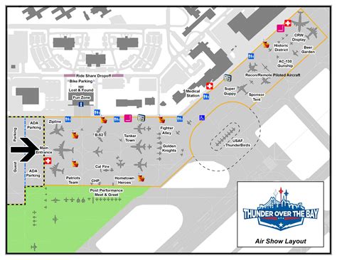 Travis Air Show Map