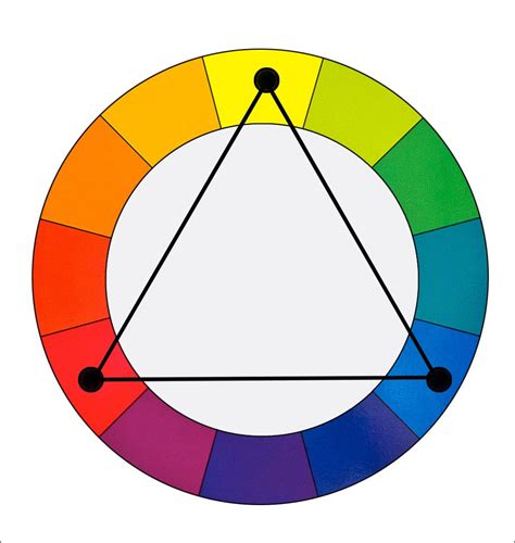 Triadic balance color palette