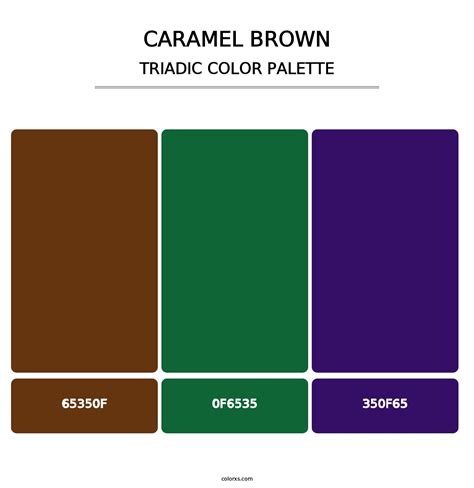 Triadic Caramel Color Palette