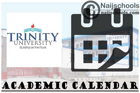 Trinity University Academic Calendar Overview