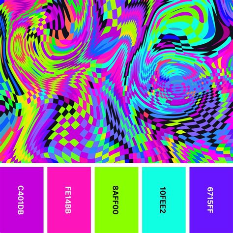 Trippy Color Palette Design Inspiration