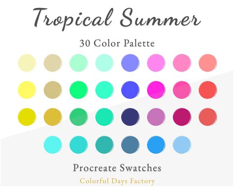 Tropical Summer Palette Inspiration