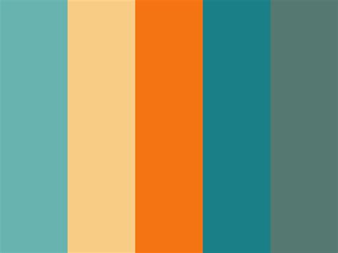 Tropical vintage color palette applications