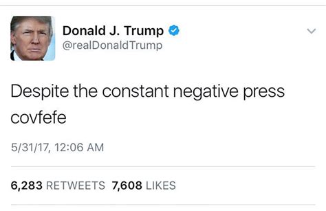 Trump Covfefe Tweet