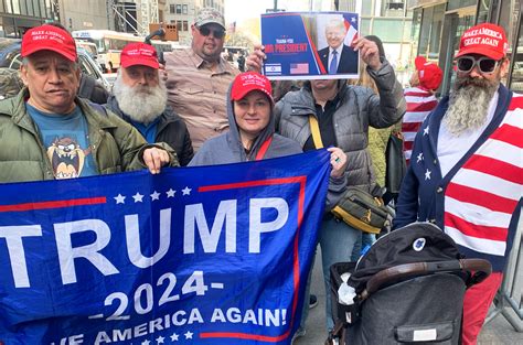 Trump supporters at the rally