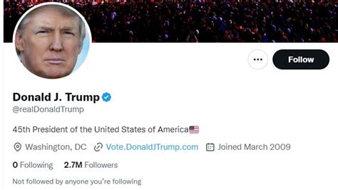 Trump's Twitter account