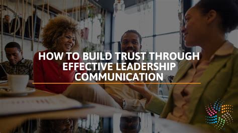 Importance of communication in trust restoration