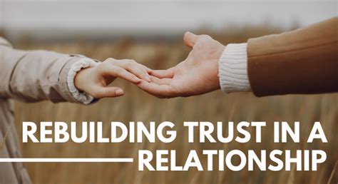 Rebuilding trust