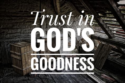 Trusting in God's Goodness