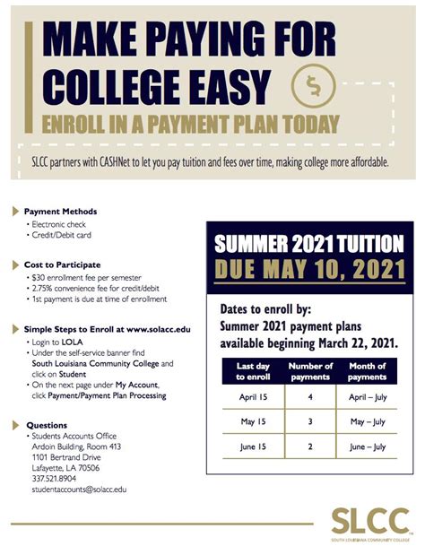 Tuition Payment Options at SUNY Potsdam