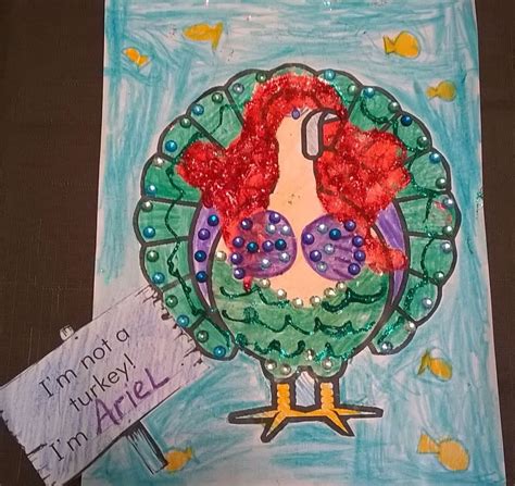 Turkey in a mermaid costume