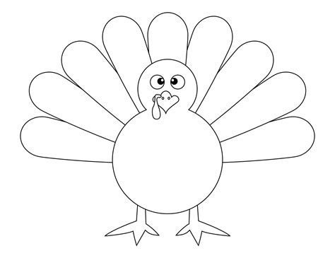 Turkey Outline Printable 10