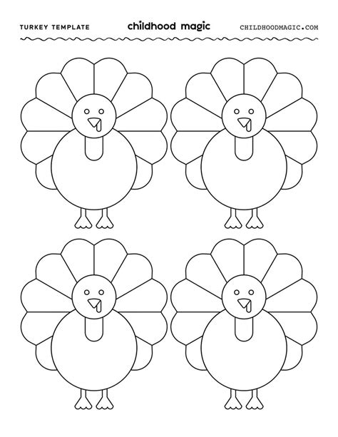 Turkey Outline Printable 2