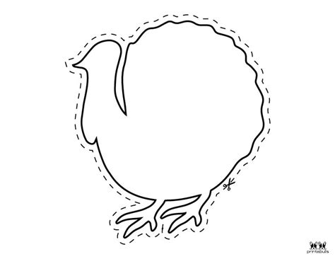 Turkey Outline Printable 9