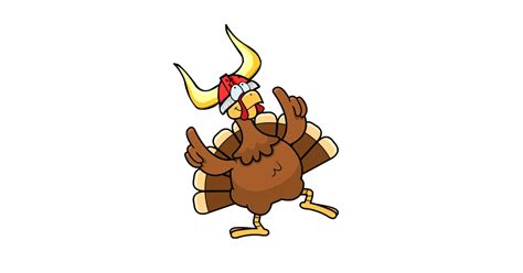 Turkey in a Viking costume