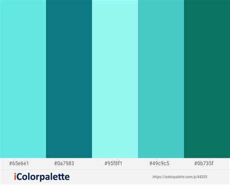 Turquoise color palette 3