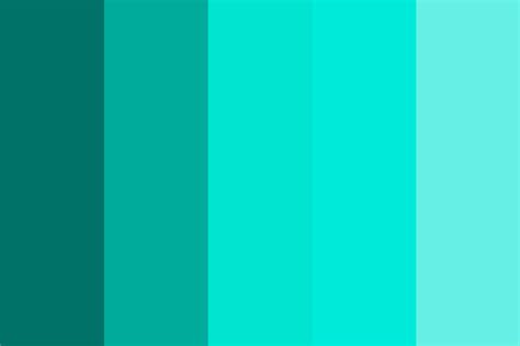 Turquoise color wheel