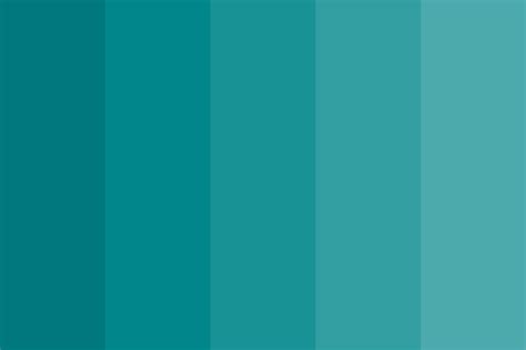 Turquoise paint swatches