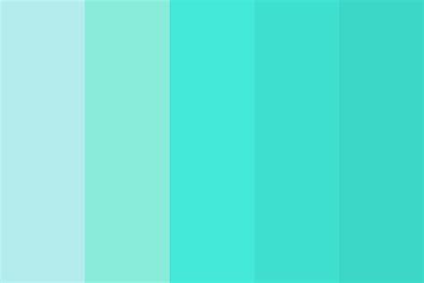 Turquoise color palette inspiration