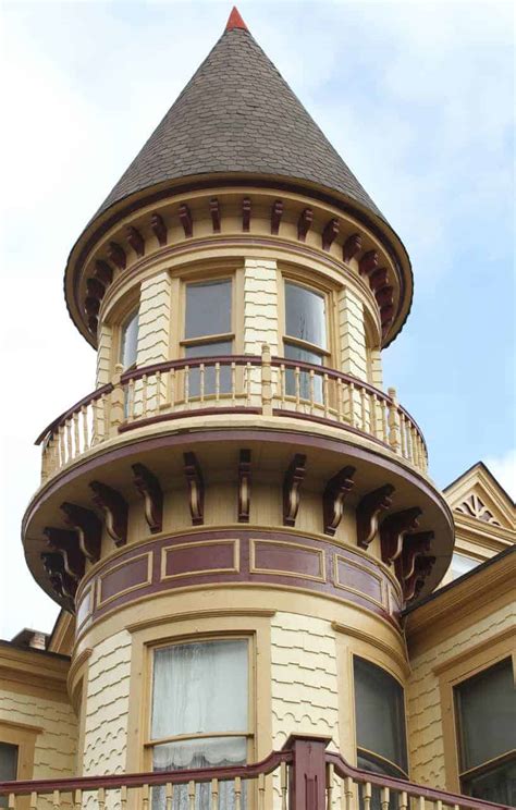 Turret in modern building