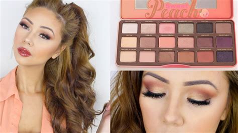 Two-Faced Peach Palette Look 1