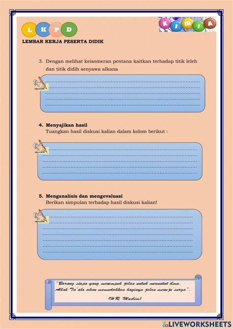 Types of Kindergarten Worksheets