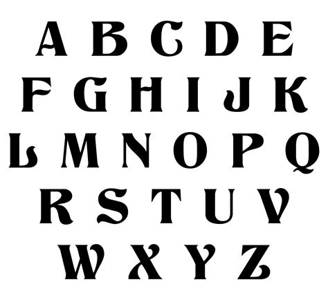 Types of Alphabet Letters Printable