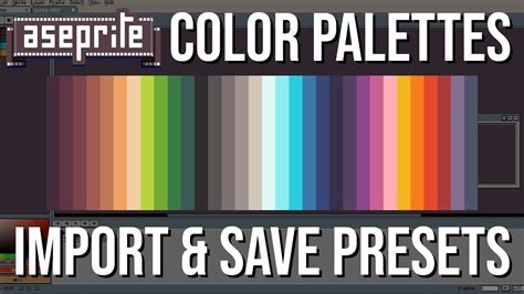 Types of Aseprite Color Palettes