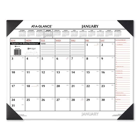 Types of Events to Track with Large Desk Calendar Organizer