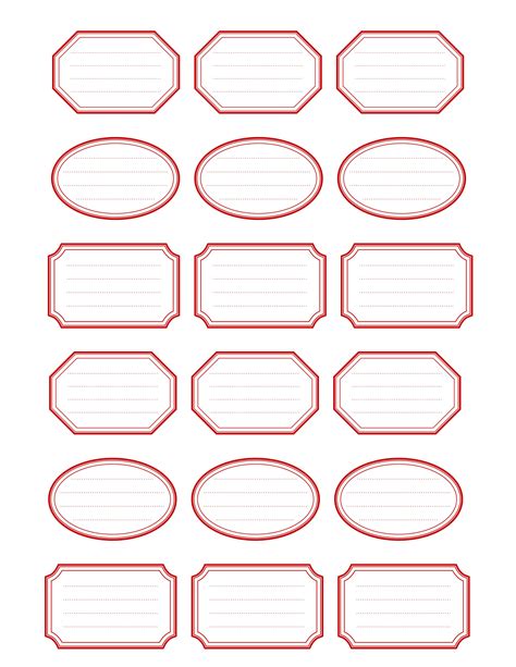 Types of Free Printable Labels