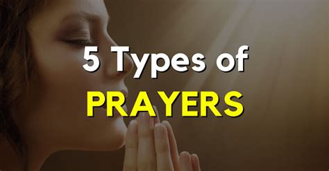 Types of Prayers