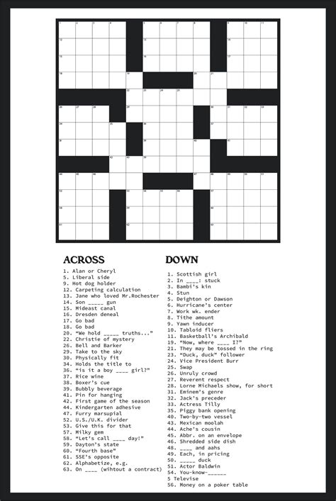 Types of Printable Crosswords for Adults