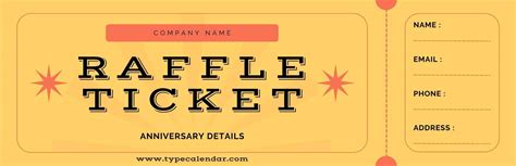 Types of Raffle Ticket Templates