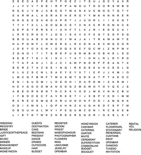 Types of Word Find Printables