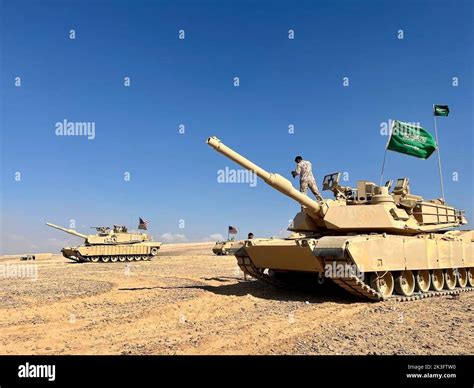 U.S. tanks in Saudi Arabia