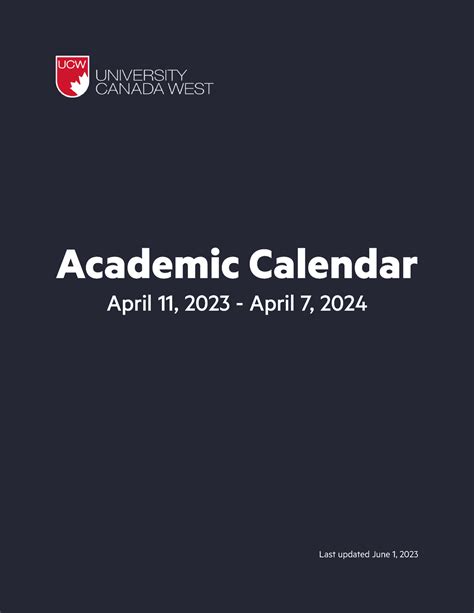 UCW Calendar Organization