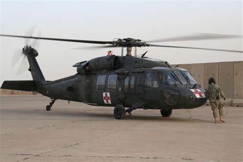 UH-60 Black Hawk in medical evacuation mode