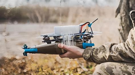 Ukrainian FPV drone in flight