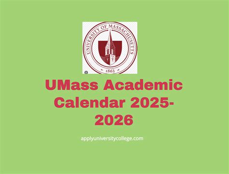 Umass Dartmouth Academic Calendar Image 4