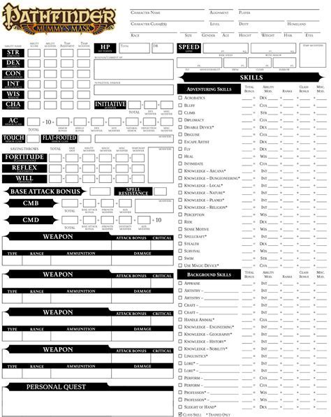 Understanding DND Sheets