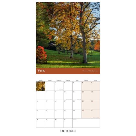 Understanding the RHS Calendar