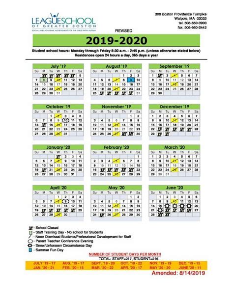 Understanding the SBCSC Calendar