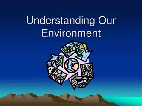 Understanding Your Environment