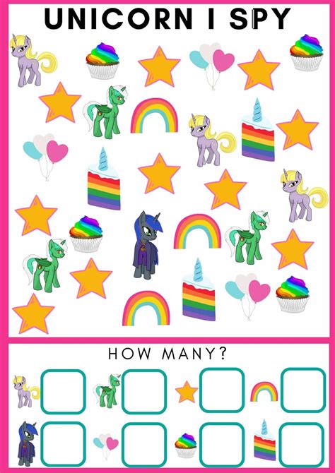 Unicorn Activity Sheets