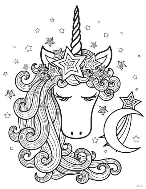 Unicorn Coloring Pages for Teenagers