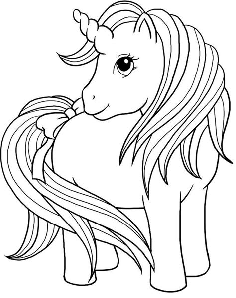 Unicorn coloring pages with examples