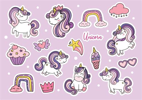 Unicorn Printable Stickers