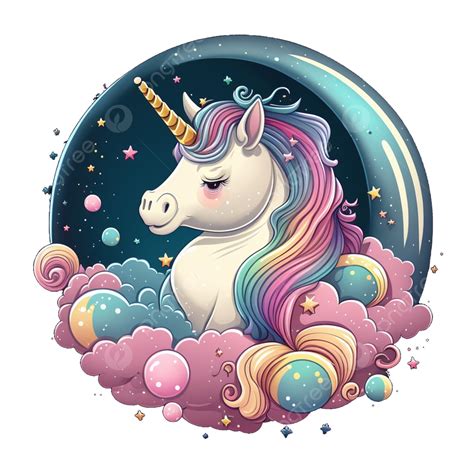 Unicorn with clouds