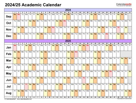 University Calendars Image 1